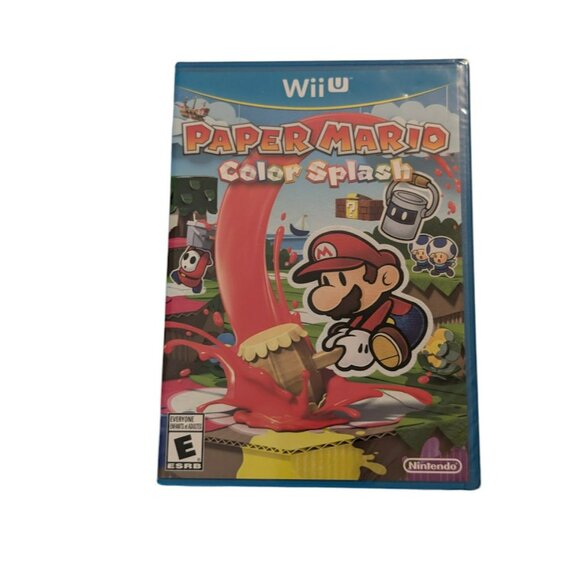 Paper Mario Color Splash Nintendo Wii U 2016 Intelligent Video Game New Sealed - Picture 5 of 6